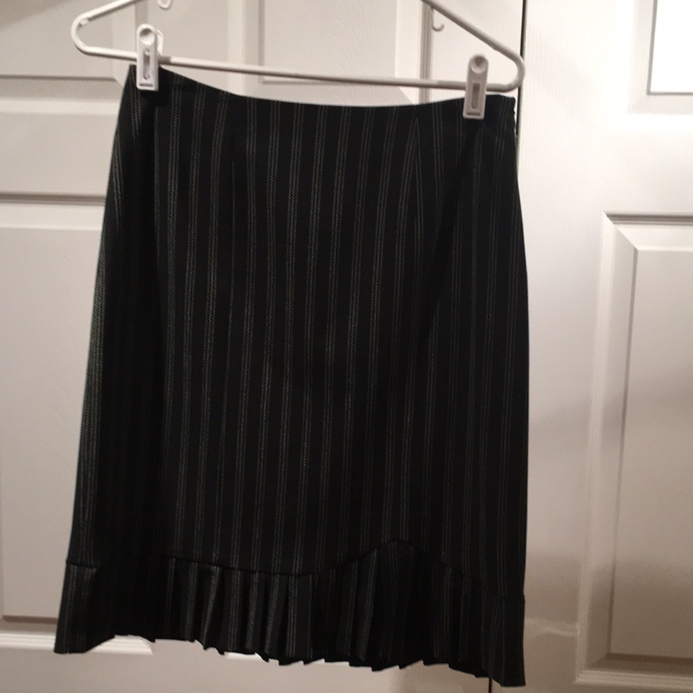 INC Black pinstripe skirt